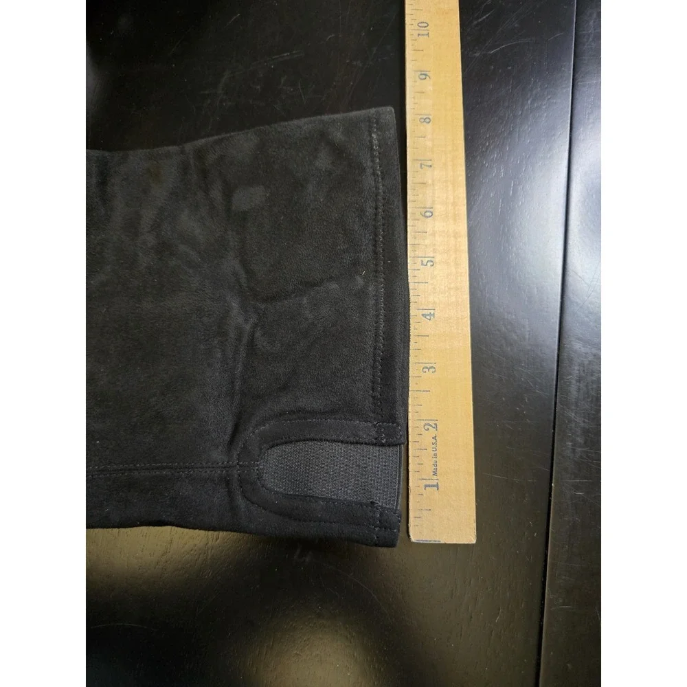Marc Fisher LTD Black Suede‎ Over The Knee Boots Metal Toe Cap Size 9 M Low Heel